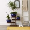 Accent Plus Ocean Blue Ceramic Planter Set