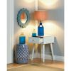 Accent Plus Blue and White Ceramic Stool