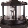 Accent Plus Solar Lighthouse Garden Decor with Rotating Light