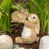 Accent Plus Mother and Baby Bunny Figurine