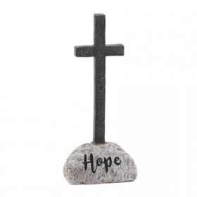 Accent Plus Stone and Cross Figurine - Hope