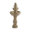 Cascading Fountains Four-Tier Stone-Look Garden Water Fountain