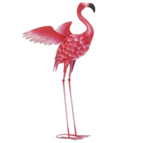 Summerfield Terrace Flying Flamingo Metal Garden Decor - 34 inches