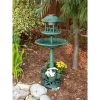 Accent Plus Solar-Lighted Birdbath and Planter