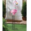 Accent Plus Metal 3-Foot Flamingo Yard Art