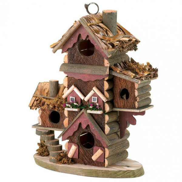 Songbird Valley Multi-Level Wood Bird Lodge