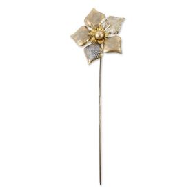 Accent Plus Mixed Pattern Metal Flower Garden Stake - 38.5 inches