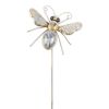 Accent Plus Mixed Pattern Metal Bee Garden Stake - 39 inches