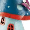 Accent Plus Whimsical Blue Mushroom Birdhouse