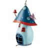 Accent Plus Whimsical Blue Mushroom Birdhouse