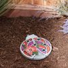 Accent Plus Sparkly Ladybug Cement Garden Stepping Stone