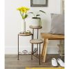 Summerfield Terrace Folding Wood-Top Multi-Level Plant Stand