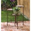 Summerfield Terrace Folding Wood-Top Multi-Level Plant Stand