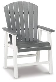Ashley Transville Gray/White Casual Outdoor Dining Arm Chair (Set of 2) P210-601A