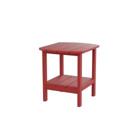 HDPE side table; adirondack table; porch table; patio table for outdoor and pool Red