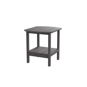 HDPE side table; adirondack table; porch table; patio table for outdoor and pool Gray