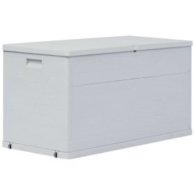 vidaXL Patio Storage Box 111 gal Light Gray