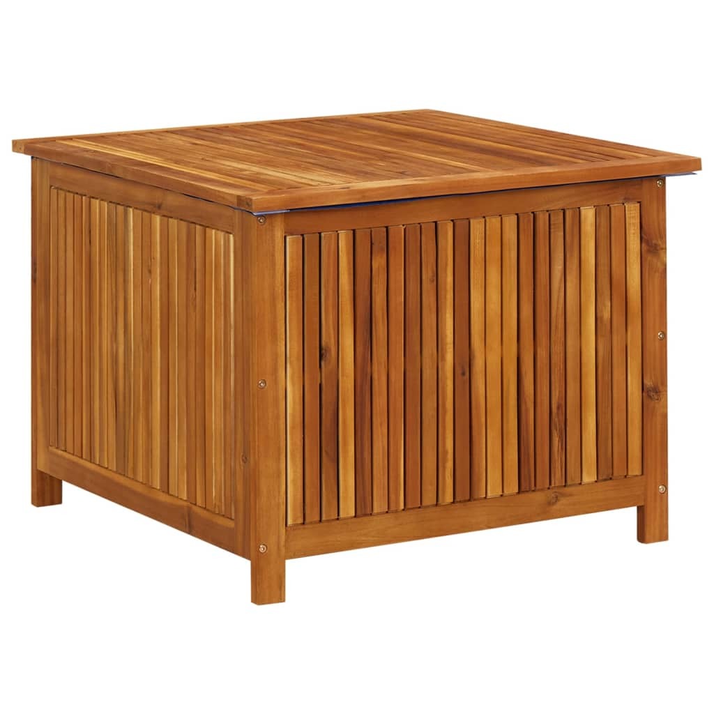 vidaXL Patio Storage Box 29.5"x29.5"x22.8" Solid Acacia Wood