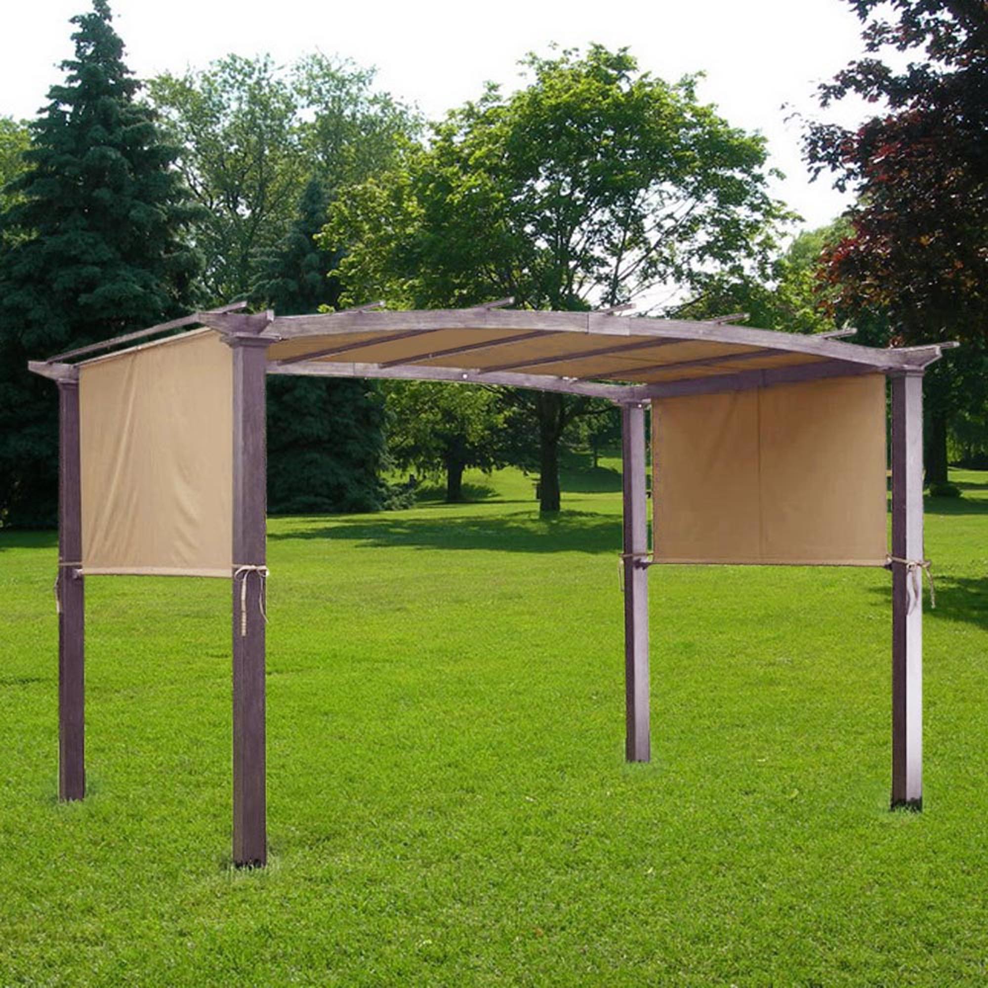 17x6.5Ft Pergola Canopy Replacement Cover Beige