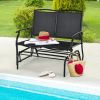 Iron Patio Rocking Chair for Outdoor Backyard and Lawn