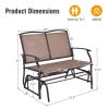 Iron Patio Rocking Chair for Outdoor Backyard and Lawn