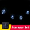 LED Solar Light Outdoor Garland Street G50 Bulb String Light As Christmas Decoration Lamp For Garden Indoor Holiday Lighting