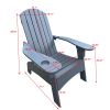 Outdoor or indoor Wood Adirondack chair with an hole to hold umbrella on the arm