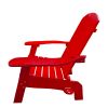 Outdoor or indoor Wood Adirondack chair with an hole to hold umbrella on the arm