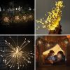 Christmas LED Hanging Starburst String Lights 100-200 Leds Firework Fairy Garland Christmas Lights Outdoor for Party Home Decor