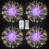 Christmas LED Hanging Starburst String Lights 100-200 Leds Firework Fairy Garland Christmas Lights Outdoor for Party Home Decor
