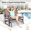 Iron Patio Rocking Chair for Outdoor Backyard and Lawn