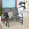 Iron Patio Rocking Chair for Outdoor Backyard and Lawn