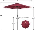 9' SolarUmbrella  with 32 LED Lights