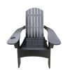 Outdoor or indoor Wood Adirondack chair with an hole to hold umbrella on the arm