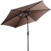 10 Feet Outdoor Patio Umbrella with Tilt Adjustment and Crank